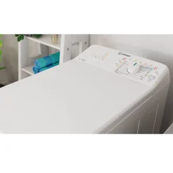 Lave-linge top 6kg 1000 tours/min Indesit BTWL60400EUN