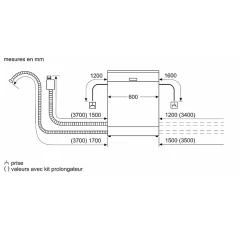 Lave-vaisselle 60 cm 14 couverts 41db tout intégrable Siemens SN65EX08CE