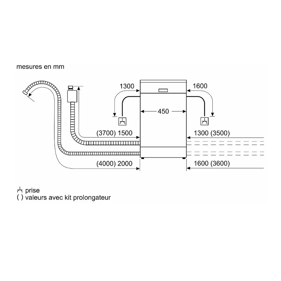 Lave-vaisselle 45cm 10 couverts 46db inox Bosch SPS2HKI58E