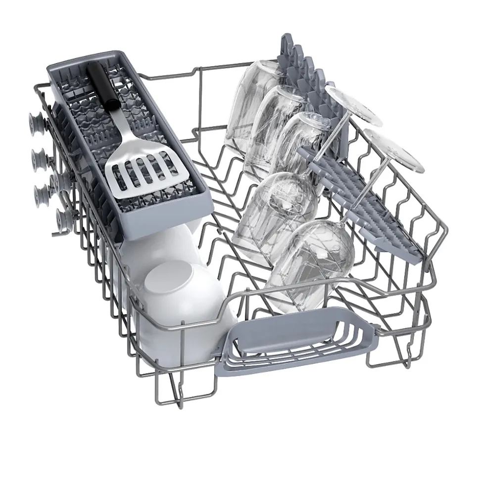 Lave-vaisselle 45cm 10 couverts 46db intégrable avec bandeau metallic Bosch SPI2HKS42E