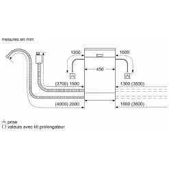 Lave-vaisselle 45cm 10 couverts 46db intégrable avec bandeau metallic Bosch SPI2HKS42E