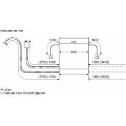 Lave-vaisselle 60cm 14 couverts 42db inox Siemens SN23HI02ME