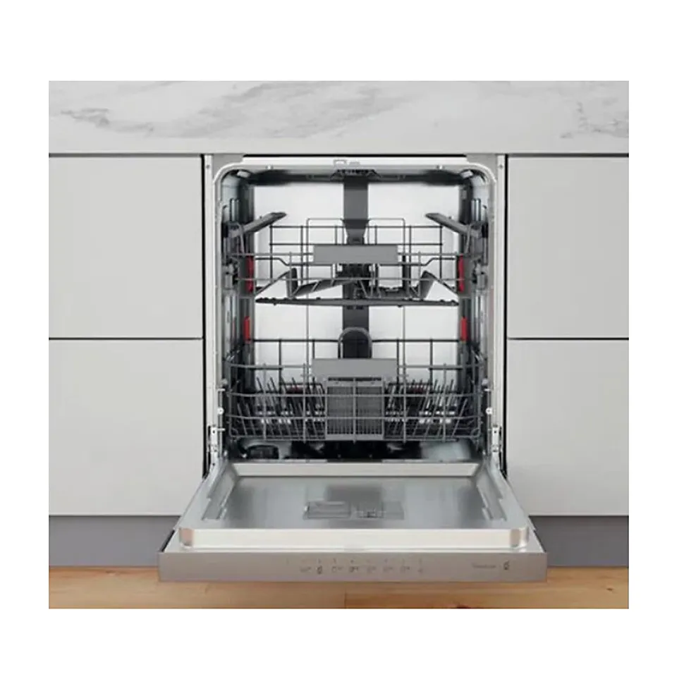 Lave-vaisselle 60cm 14 couverts 43db intégrable avec bandeau Whirlpool WBC3C33PX