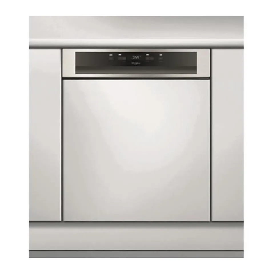 Lave-vaisselle 60cm 14 couverts 43db intégrable avec bandeau Whirlpool WBC3C33PX