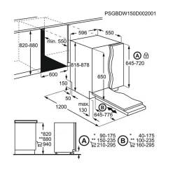 Lave-vaisselle 60cm 14 couverts 46db tout intégrable Electrolux EEM48300L
