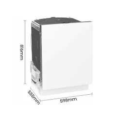 Lave-vaisselle 60cm 14 couverts 44db tout intégrable Hisense HV642D62