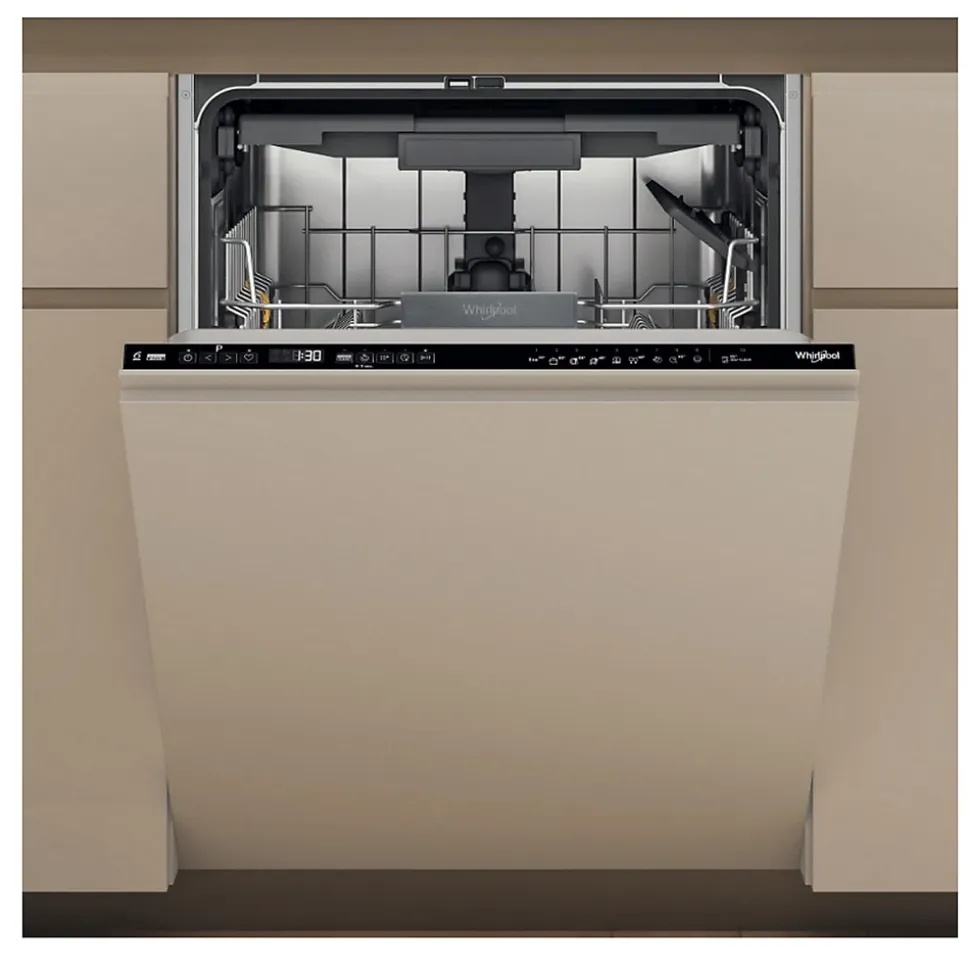 Lave-vaisselle 60cm 15 couverts 38db tout intégrable Whirlpool WH7IA15AM6L0
