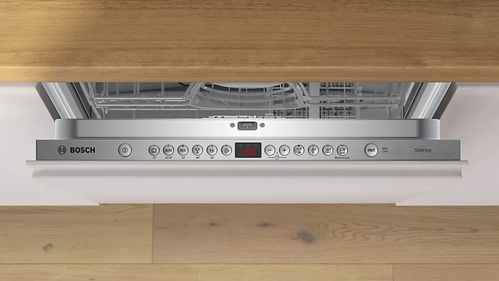 Lave-vaisselle encastrable 12 couverts Bosch SMV26AX01F L. 60 cm blanc