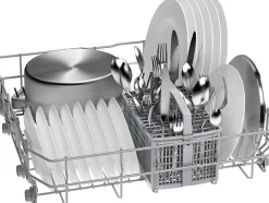 Lave-vaisselle encastrable 12 couverts Bosch SMV26AX01F L. 60 cm blanc