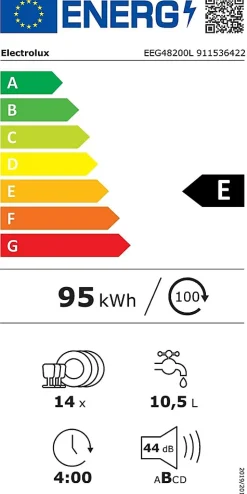 Lave-vaisselle encastrable ELECTROLUX 14 Couverts 59.6cm A, 1139444