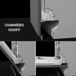 Lave-vaisselle encastrable 9 couverts Universel l. 45 cm ST4522IN Smeg noir