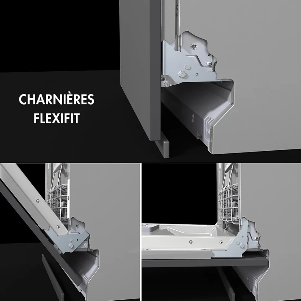 Lave-vaisselle encastrable 9 couverts Universel l. 45 cm ST4522IN Smeg noir