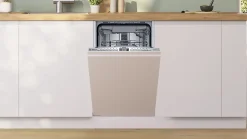 Lave-vaisselle encastrable 10 couverts Bosch SPV4EMX17E l.44,8 x H.81,5 x P.55 cm blanc