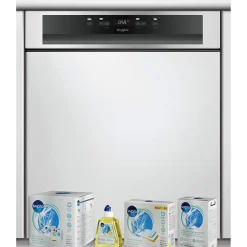 Lave-vaisselle intégrable encastrable bandeau Inox 46dB 14 couverts 60cm Moteur induction WHIRLPOOL