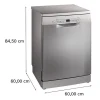 Lave-vaisselle pose libre BOSCH SMS2HVI02E SER2 - 14 couverts - Induction - L60cm - 46 dB - tiroir a couverts - Inox