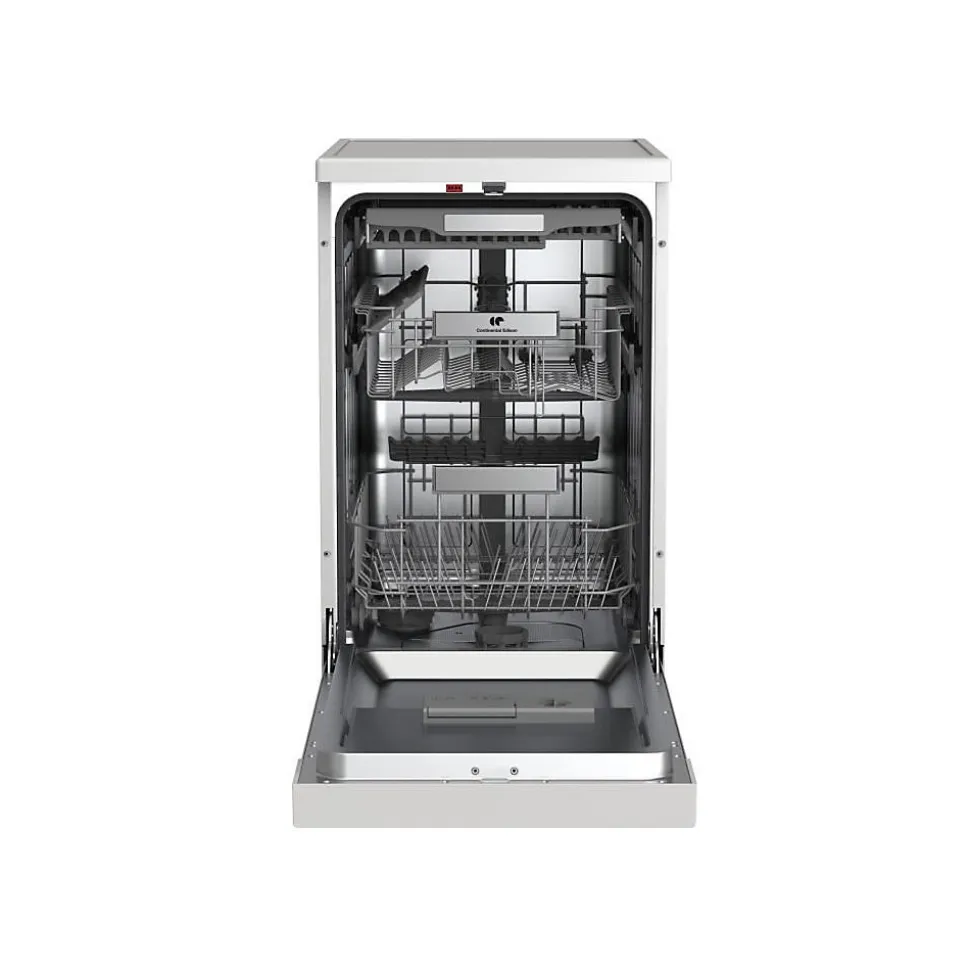 Lave-vaisselle pose libre - CONTINENTAL EDISON - CELV1145W - 11 couverts - 45 cm - 45 dB - Blanc