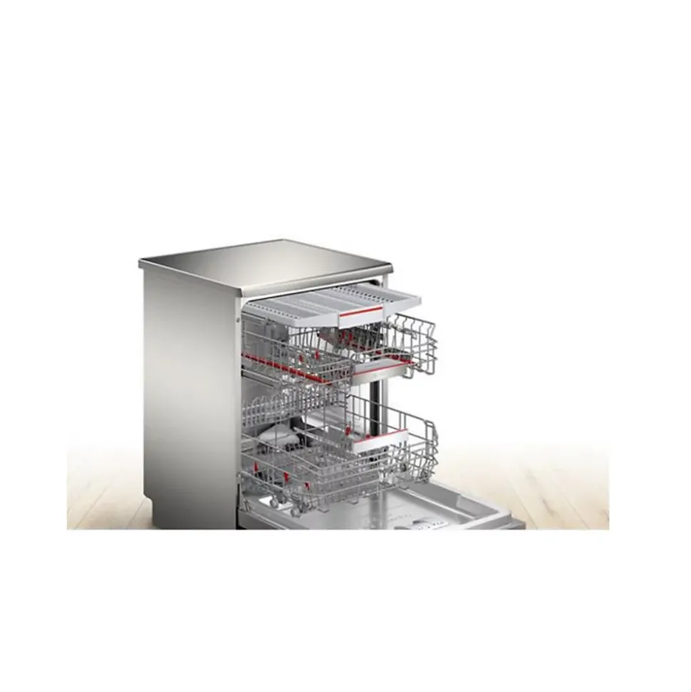Lave-vaisselle pose-libre BOSCH SMS6ZCI11F SER6 - 14 couverts - Induction - L60cm - 40 dB - Classe B - Inox