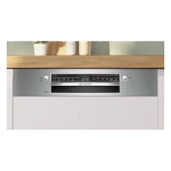 Lave-vaisselle semi-encastrable BOSCH SMI2HTS02E SER2 - 13 couverts - Induction - L60cm - 46 dB - Acier Brossé