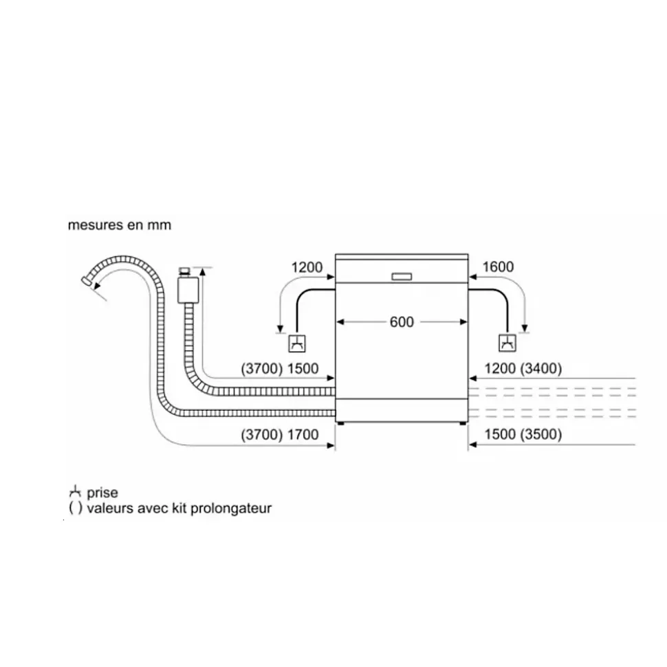 Lave-vaisselle tout intégrable SIEMENS iQ300 SN63HX10VF - 14 couverts - L60cm - 46 dB - 6 programmes