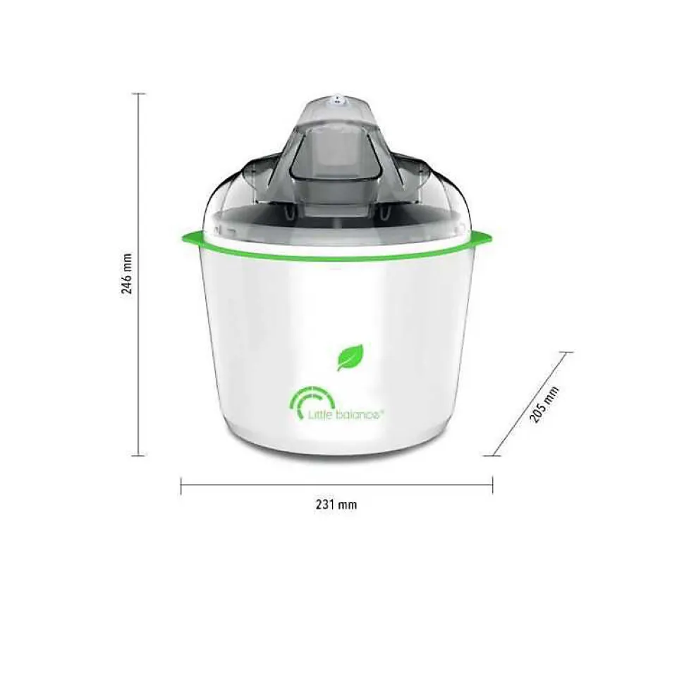 LITTLE BALANCE 8234 Happy Sorbets, Sorbetiere, Machine a Glaces, Sorbets, Cremes glacées, 1,5 l