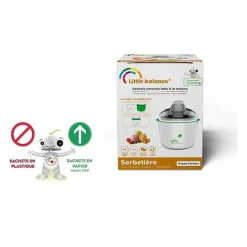 LITTLE BALANCE 8234 Happy Sorbets, Sorbetiere, Machine a Glaces, Sorbets, Cremes glacées, 1,5 l