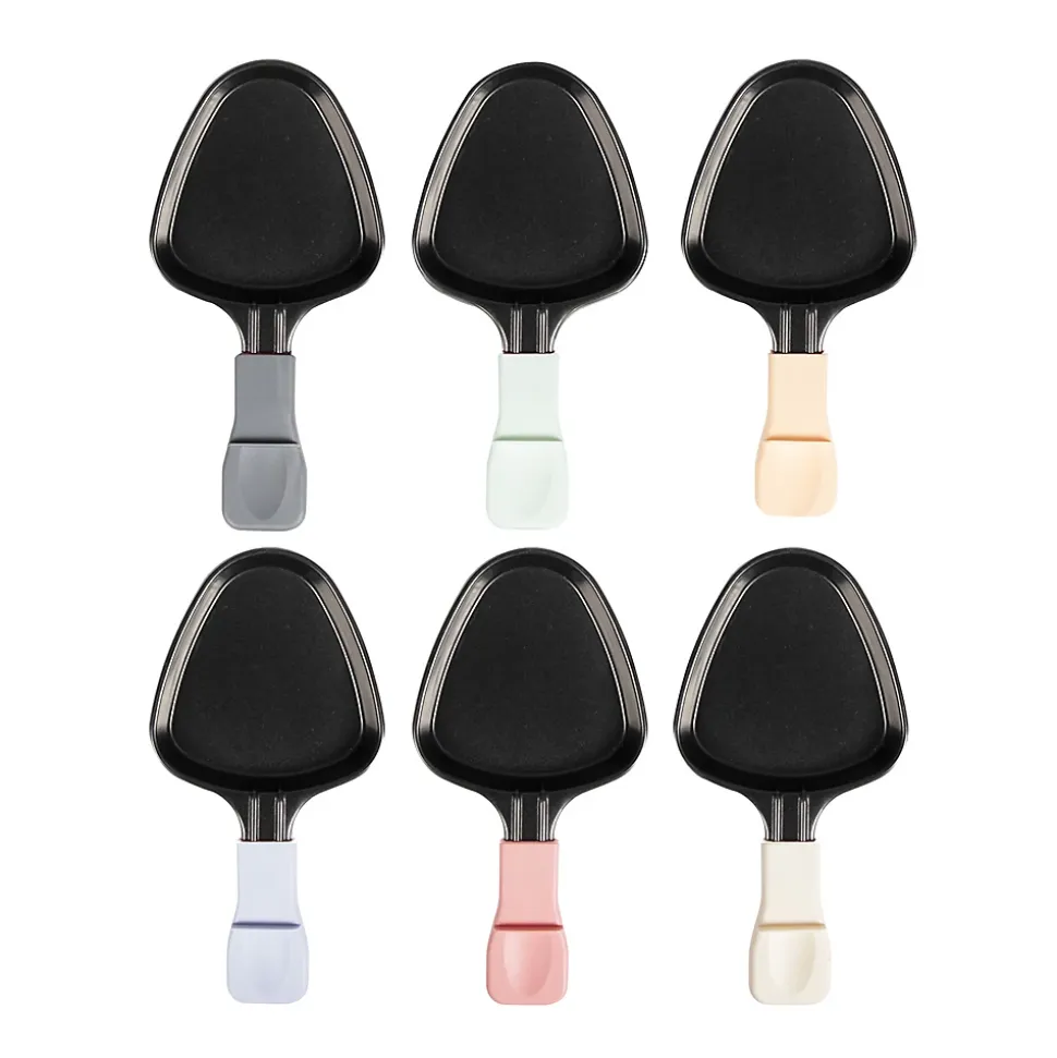 Livoo - Appareil à raclette 6 personnes DOC207P - 800W, plateau grill amovible, 29x29 cm, accessoires