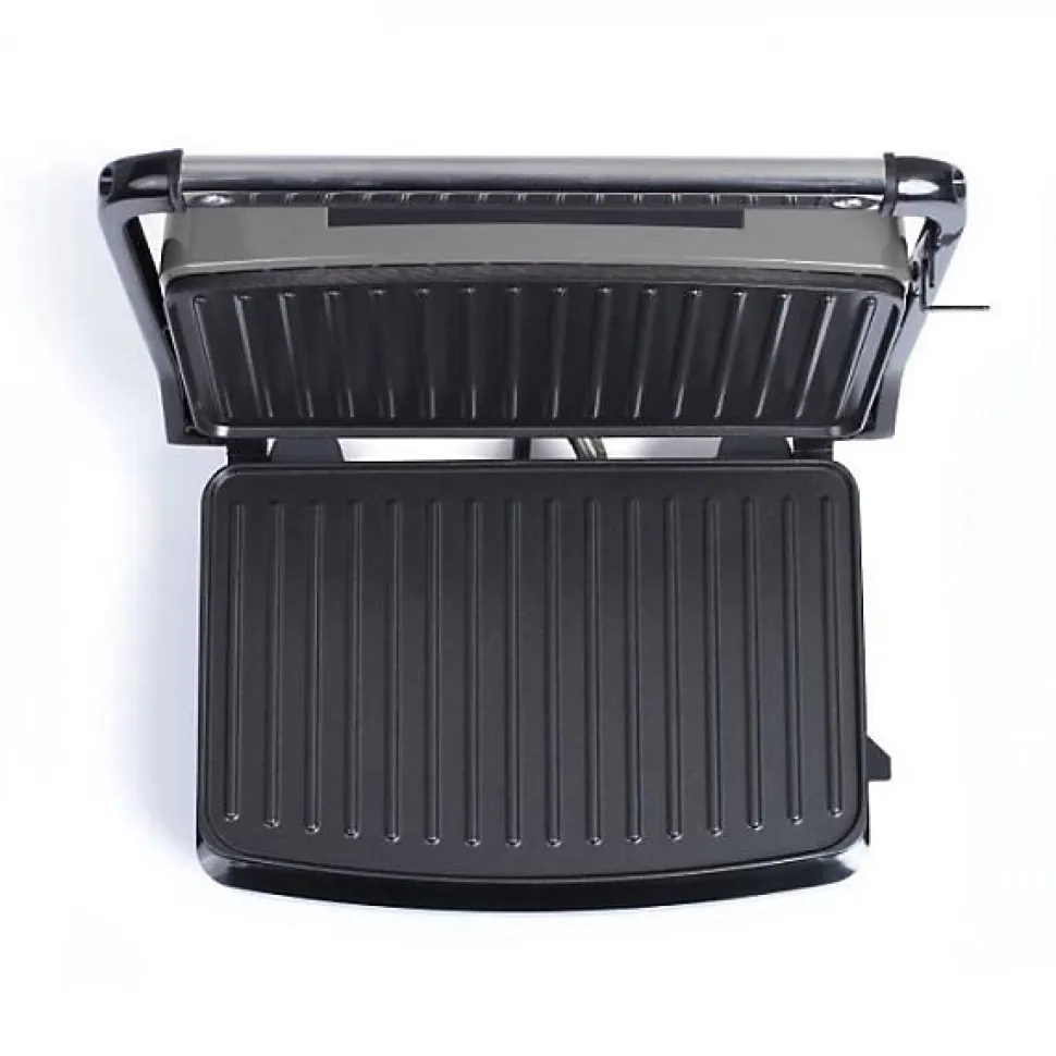 LIVOO DOC232G - Grill compact - 23x15cm - Revetement anti-adhésif - Témoin lumineux de chauffe - Charniere ajustable
