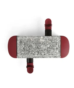 LIVOO DOC156RC - Appareil a raclette 2 personnes - 350W - Plateau amovible en granite - Pieds antidérapants - Rouge chili