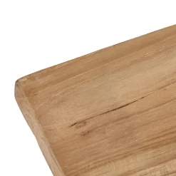 Longue planche à découper 60 cm en bois de teck avec manche - ELEA