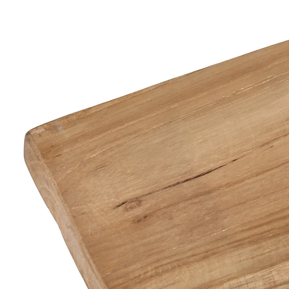 Longue planche à découper 60 cm en bois de teck avec manche - ELEA