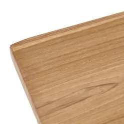 Longue planche à découper 61 cm bois de teck bout arrondi - STELLAR