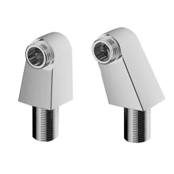 Lot 2 colonnettes carré GoodHome Mâle - Mâle G2 en laiton