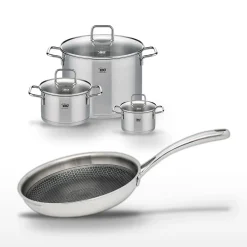 Lot 3 Faitouts Elo Relief Evolution 14/20/26cm & Poêle 24cm