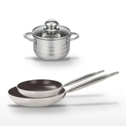 Lot 2 Poêles 28/32 cm et Faitout 14 cm Elo Bistro Line