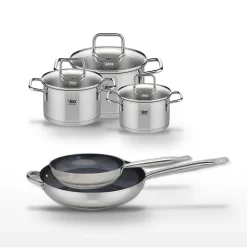 Lot 2 Poêles 24/32cm et 3 Faitouts 14/16/20cm Elo Profi Therm Platinum