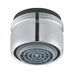 Lot de 2 aérateurs antitartre avec limiteur de débit 3 l/min M 24x1 PRESTO chromé