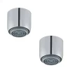 Lot de 2 aérateurs antitartre avec limiteur de débit 1,9 l/min F 22x1 PRESTO chromé
