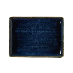 Lot de 6 assiettes en Porcelaine Océan L 230 mm l 170 mm H 20 mm - Was Germany