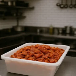 Lot de 9 bacs alimentaires (10,7L - avec couvercle) - Sans BPA. Cuisines, restaurants, poissonneries, boucheries, traiteurs