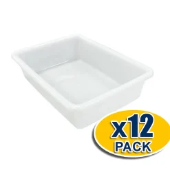 Lot de 12 bacs alimentaires sans BPA (2,2L) - Cuisines, salles à manger, restaurants, poissonnerie, boucherie, traiteurs