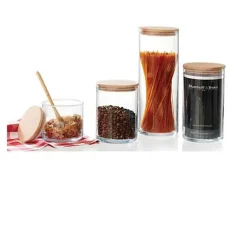 Lot de 3 Bocaux en verre pour spaghettis 1,9 litre