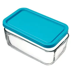 Lot de 12 boîte de conservation rectangulaire avec couvercle hermétique, frigoverre en verre - Longueur 13 x P 10 x Hauteur 6.6 cm