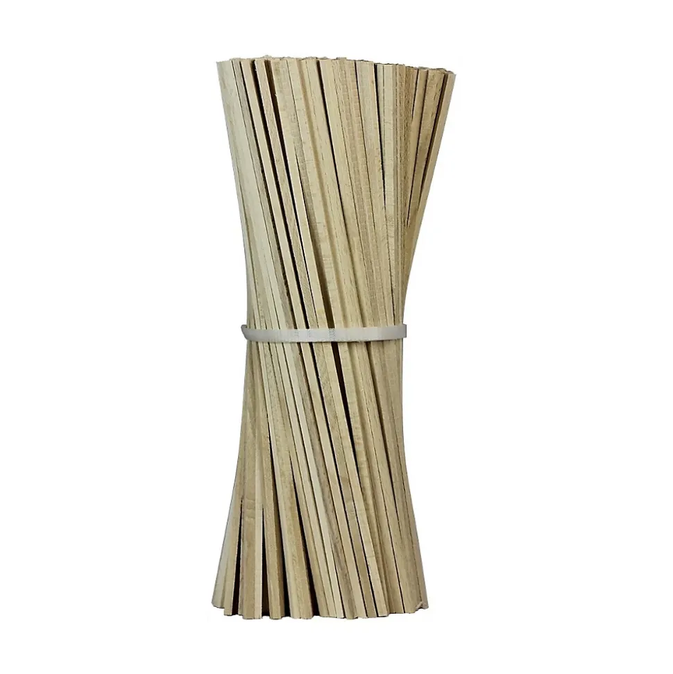 Lot de 100 bâtons en bois pour barbe à papa - 28 cm - GT CATERING