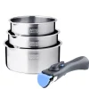 Lot de 3 casseroles inox manche amovible Arthur Martin AM3456