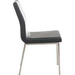 Lot de 2 chaise ovegna interieur non pliable en acier H. 88 cm noir