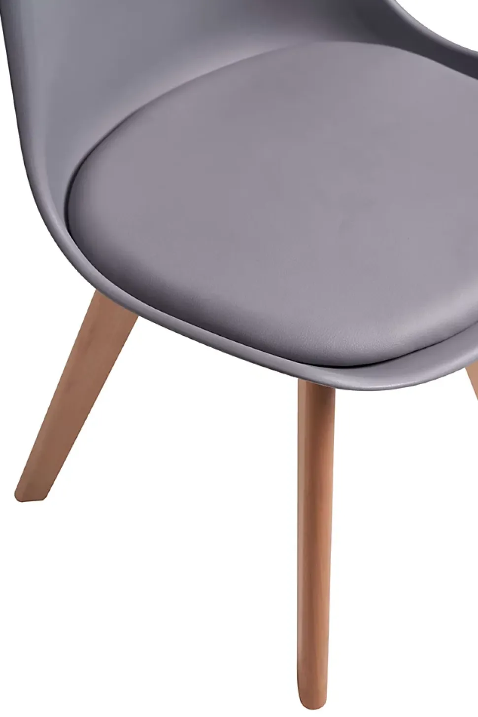 Lot de 6 chaise teeno interieur non empilable non pliable en bois H. 83 cm gris