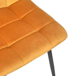 Lot De 4 Chaises - Home Deco Factory - Mateo - Confortables - Jaune Moutarde