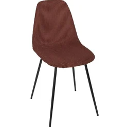 Lot de 4 Chaises Côtelé "Scott" 85cm Terracotta