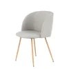 Lot de 2 Chaises Déco "Celina" 84 cm Gris
