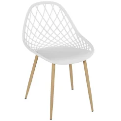 Lot de 4 Chaises Design "Malaga" 80cm Blanc